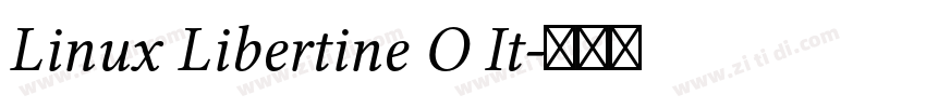 Linux Libertine O It字体转换